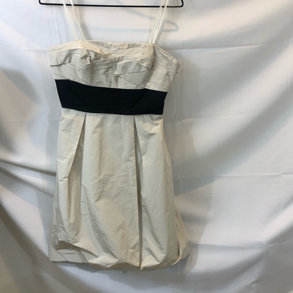 Strapless dress black and white